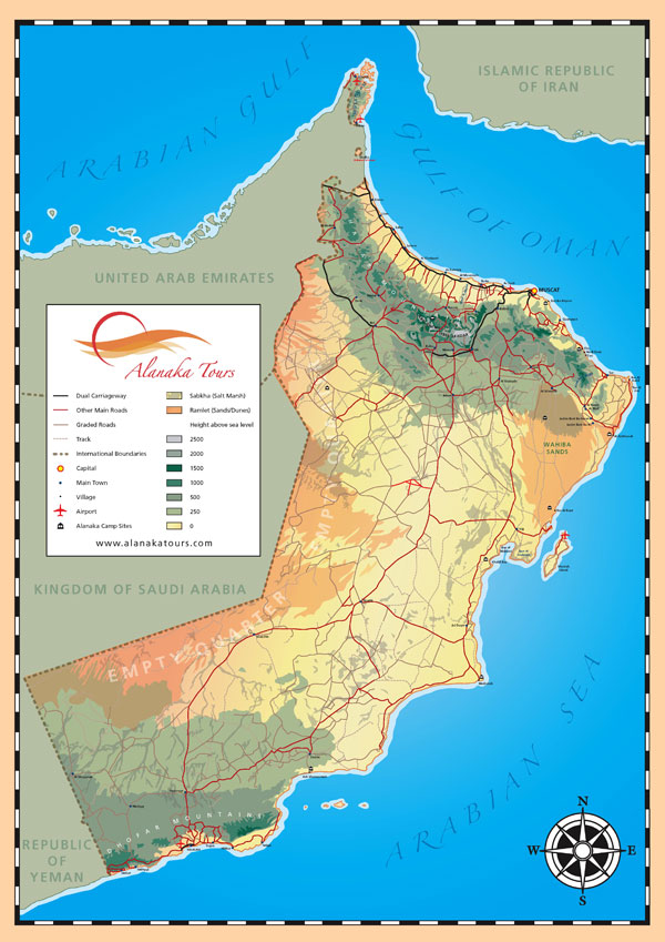 Map of Oman