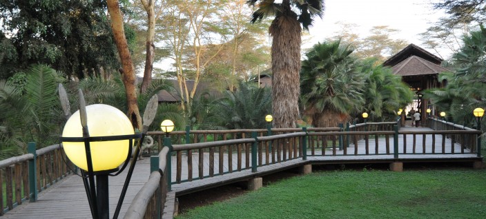 Entrance Pathway to Ol Tukai Lodge