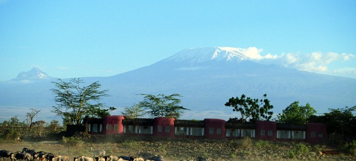 the glittering Mount Kilimanjaro, Amboseli Serena Safari Lodge
