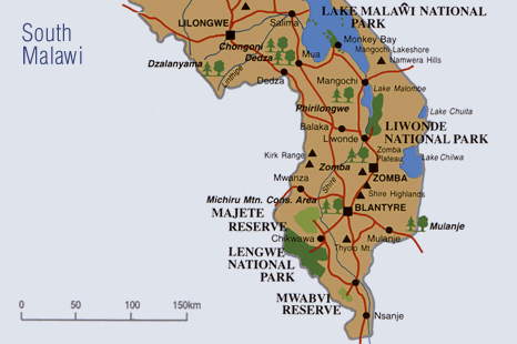 South Malawi Map