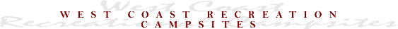 West Coast Recreation Campsites