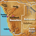 Namibia Map